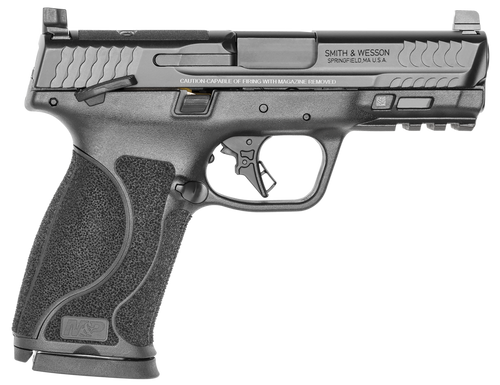 Smith & Wesson 13390 M&P M2.0  Full Size 10mm Auto 15+1, 4" Black Armornite Stainless Steel Barrel & Optic Cut/Serrated Slide, Matte Black Polymer Frame w/Picatinny Rail