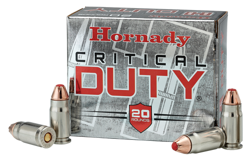 Hornady 90216 Critical Duty  9mmLuger+P 124gr Hornady FlexLock 25 Per Box/10 Case