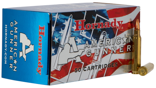 Hornady 80237 American Gunner  223Rem 55gr Hollow Point 50 Per Box/10 Case