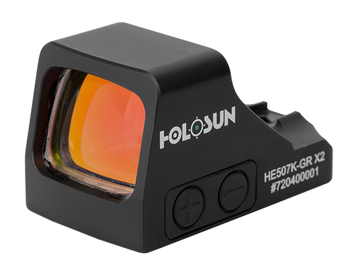 Holosun HE507KGRX2 507  Black Anodized 1 x 0.58" x 0.77" 2 MOA Green Dot/32 MOA Circle Multi Reticle