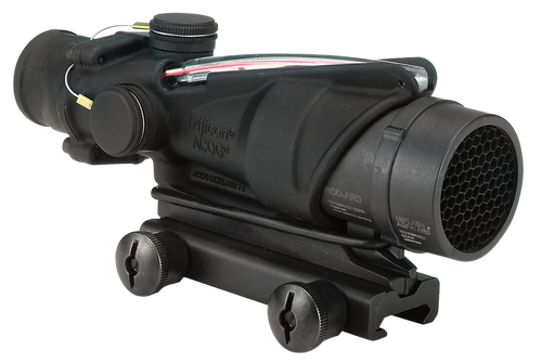 Trijicon 100230 ACOG  Black Hardcoat Anodized 4x32mm Illuminated Red Chevron Reticle