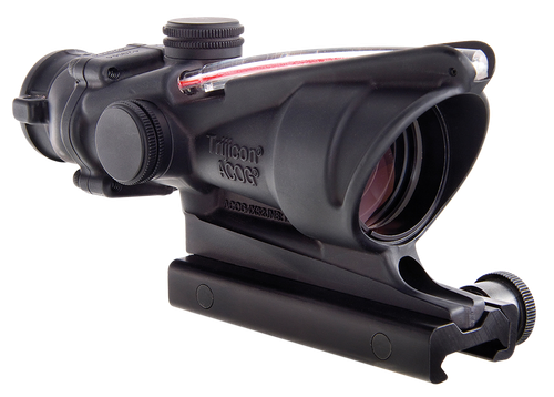Trijicon 100233 ACOG  Black Hardcoat Anodized 4x32mm Illuminated Red Crosshair .223/5.56 BDC Reticle