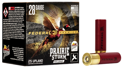 Federal PFX289FS6 Premium Prairie Storm FS 28Gauge 2.75" 13/16oz 6Shot 25 Per Box/10 Case