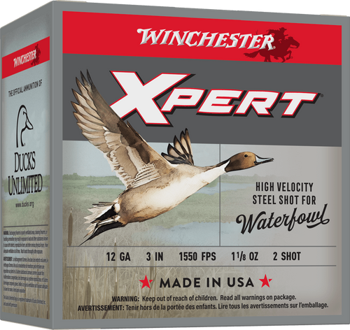 Winchester Ammo WEX1232 Super X Xpert High Velocity 12Gauge 3" 1 1/8oz 2Shot 25 Per Box/10 Case