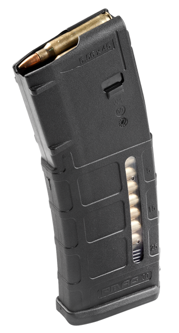 Magpul MAG570BLK PMAG GEN M2 MOE 30rd Detachable w/Capacity Window 223 Rem/5.56x45mm NATO Fits AR-15/M16/M4 Black Polymer