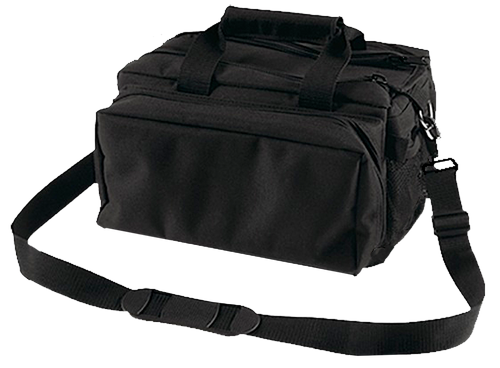 Bulldog BD910 Deluxe Range Bag Black Nylon Water-Resistant Outer Shell, Adjustable Strap, Removeable Divider, Storage Pockets, Deluxe Padding