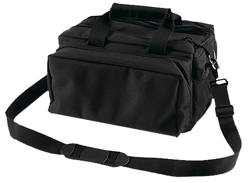 Bulldog BD910 Deluxe Range Bag Black Nylon Water-Resistant Outer Shell, Adjustable Strap, Removeable Divider, Storage Pockets, Deluxe Padding