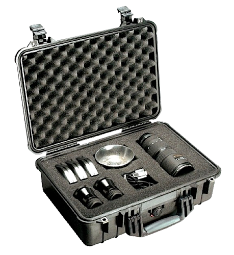 Pelican 1500000110 Protector Case Black Polypropylene Holds Handgun