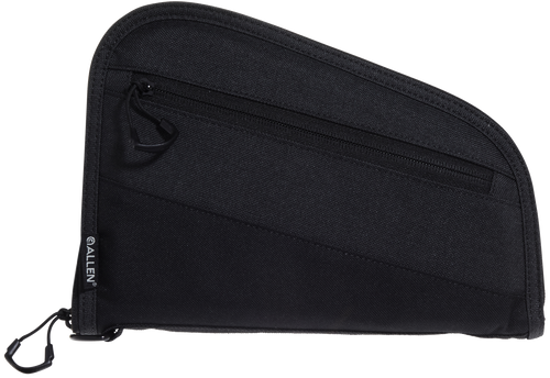 Allen 7749 Auto-Fit 2.0 Handgun Case Thick Foam Padding w/Knit Interior, Exterior Pocket & Black Finish for Compact Semi-Autos 9" L