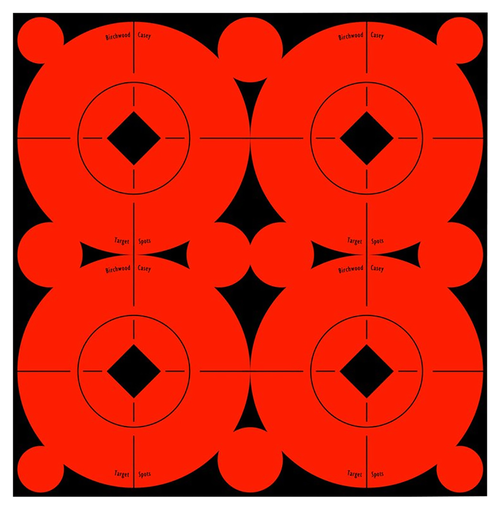 Birchwood Casey 33903 Target Spots  Self-Adhesive Paper Black/Orange 3" Bullseye 40 Pack
