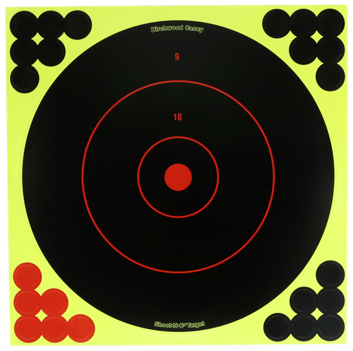 Birchwood Casey TDSNC1225PK Target Dispenser  Adhesive Paper 12" Bullseye Includes Pasters 25 Per Pack