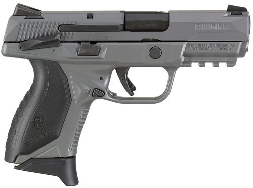 Ruger 8650 American Pistol Compact 45 ACP 3.75" 7+1 Gray Cerakote Gray Cerakote Stainless Steel Slide Black Wraparound Ergonomic Grip Manual Safety