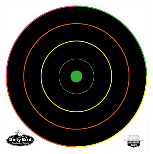 Birchwood Casey 35870 Dirty Bird  Bullseye Tagboard Target 12" 100 Per Pkg
