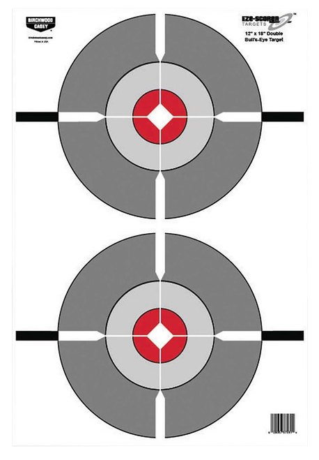 Birchwood Casey 37061 EZE-Scorer  Bullseye Paper Target 12" x 18" 100 Per Pack