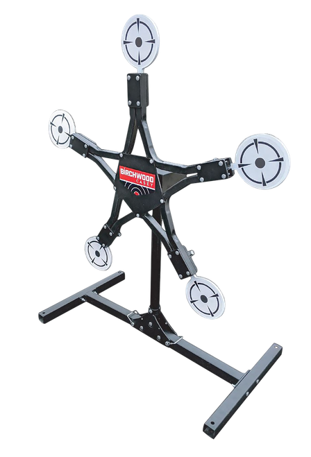 Birchwood Casey TXSPT Texas Star Plinking Target Handgun/Rifle/Shotgun Black/Gray AR500 Steel Star 0.37" Thick Standing