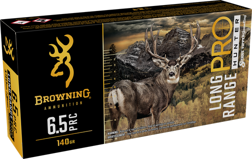 Browning Ammo B192565002 Long Range Pro  6.5PRC 130gr 20 Per Box/10 Case