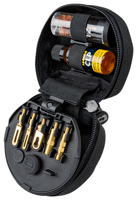 Otis FG753G 3-Gun Competition Cleaning Kit Multi-Caliber 12 Gauge Firearm Type Universal Bronze Bristle