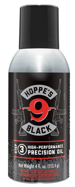 Hoppe's HBL4A Black Precision Oil Lubricates and Protects Against Corrosion 4 oz. Aerosol Can with Extension Tube