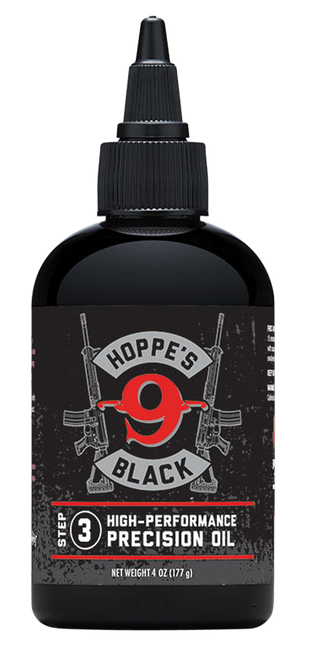 Hoppe's HBL4 Black Precision Oil Lubricates Prevents Rust & Corrosion  4 oz. Squeeze Bottle
