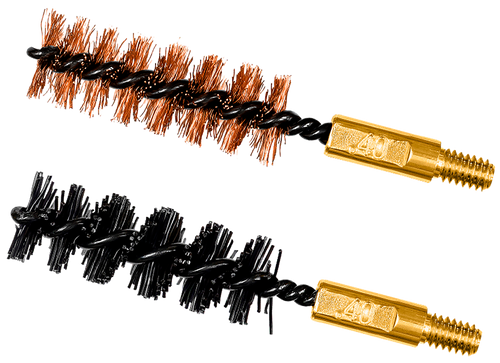 Otis FG341NB Bore Brush Set  10mm/40 Cal 8-32" Thread 2" Long Bronze/Nylon Bristles 2 Per Pkg