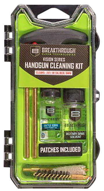 Breakthrough Clean BTECC9 Vision Series Cleaning Kit 9mm & 38 Cal Pistol/9 Pieces Multi-Color