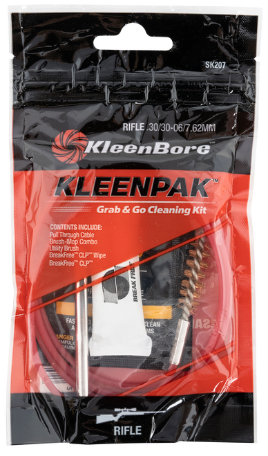 KleenBore SK20710 Grab & Go Cleaning Kit .30/ .30-06/ 7.62mm Cal Rifle 10 Per Pack