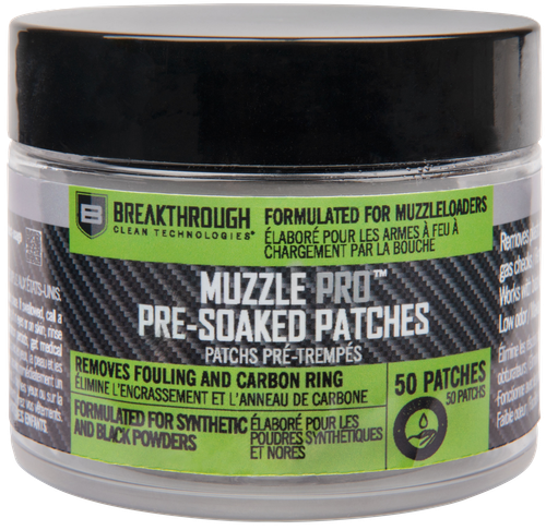 Breakthrough Clean BTMZSCP Muzzle Pro Pre-Soaked Patches 50