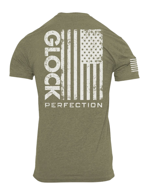 GLK AP96397 PERFECTION FLAG TEE S   GRN