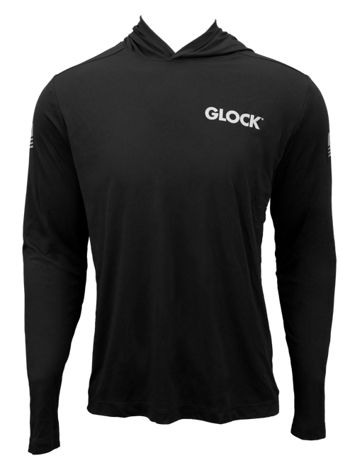 GLK AP96410 HOODED PERFORMANCE SHIRT M   BLK
