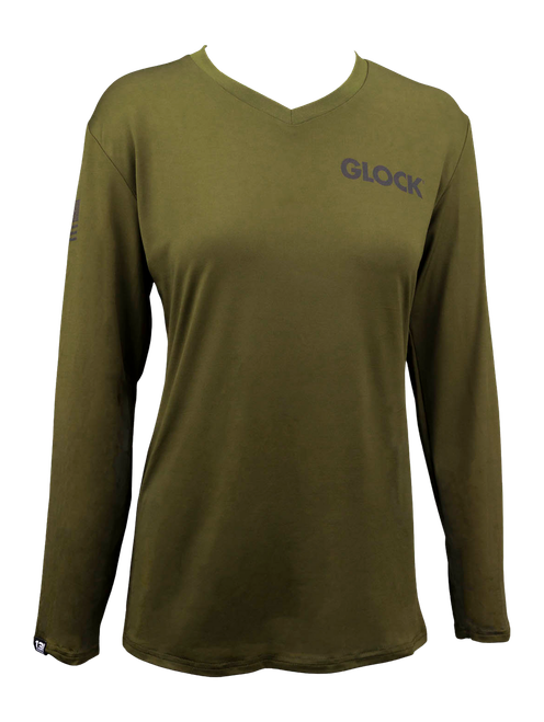 GLK AP96429 LADIES PERFORMANCE SHIRT GRN XL