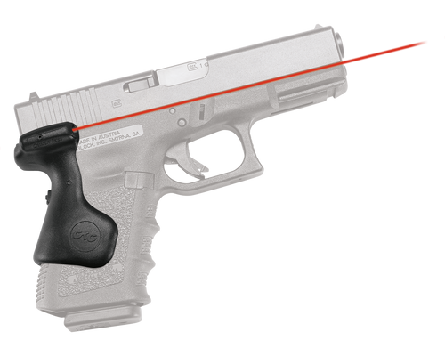 Crimson Trace 0169101 Lasergrips  Compatible w/Glock Compact Gen5 19/Gen4 19, 23, 32/Gen5 19 Gen 4, Red Laser Black Polymer
