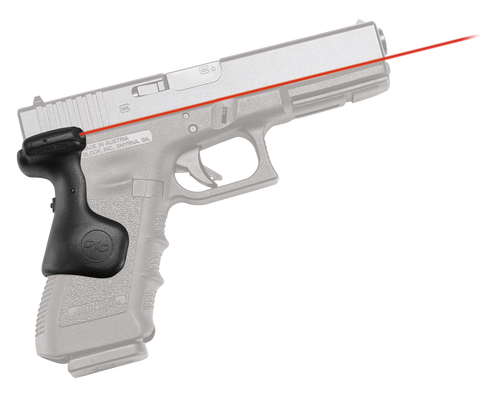 Crimson Trace 0167101 Lasergrips  Compatible w/ Glock Gen3/4/5 Full Size, Red Laser Black Polymer