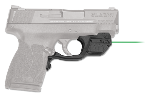 Crimson Trace 0155801 Laserguard  S&W M&P Shield 45 ACP, Green Laser Black Polymer