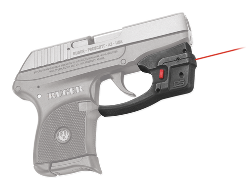 Crimson Trace 0151101 Accu-Guard Laser Sight Defender Series Black Polymer, Red Laser 5mW Output, 633nM Wavelength, Fits Ruger LCP Pistol, Trigger Guard Mount