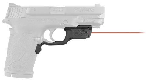 Crimson Trace 0198701 Laserguard  Fits S&W M&P 22/380EZ Shield/9EZ Shield, Red Laser Black Polymer