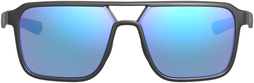 LEU 186748 BRIDGER    MATTE BLACK     BLUE MIRROR