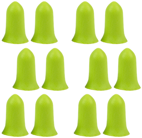 Allen 4136 Tapered Foam Ear Plugs 32 dB Lime Green 6 Pair