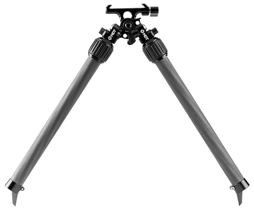 Mdt Sporting Goods Inc 114700BLK Mountain Bipod 2.70-15.80" High Black Carbon Fiber/Aluminum