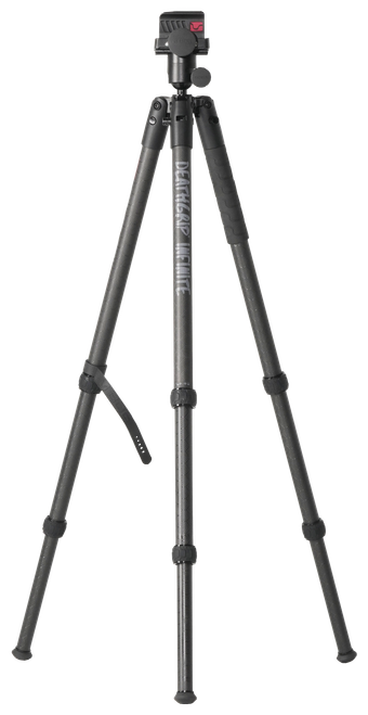 Bog-Pod 1163389 DeathGrip Infinite Tripod, Carbon Fiber with Black Finish, Ball Head Mount, Hybrid Foot & DeathGrip Clamping System 6.5"-59"