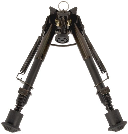 Allen 2207 Bozeman  Rifle Bipod Black Aluminum w/Sling Swivel Stud Mount, Rubber Feet & 6-9" Vertical Adjustment