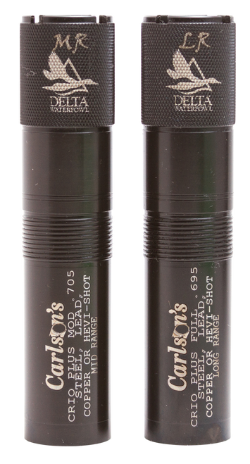 Carlson's Choke Tubes 07570 Delta Waterfowl  Benelli Crio Plus 12 Gauge Mid/Long Range Knurled 17-4 Stainless Steel