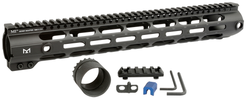 Midwest Industries MICR30815  Combat Handguard AR-308/LR-308 Black Hardcoat Anodized 15" 6061-T6 Aluminum