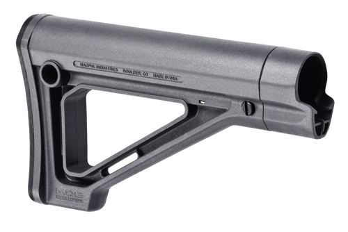 Magpul MAG480-GRY MOE Carbine Stock Fixed Stealth Gray Synthetic for  AR-15, M16, M4 with Mil-Spec Tube (Tube Not Included)