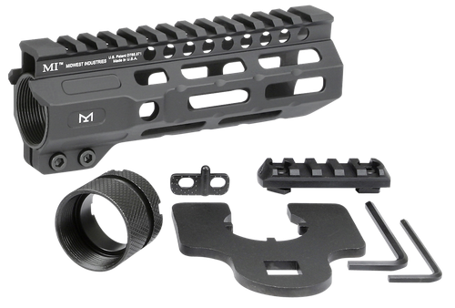 Midwest Industries MICRM6 Combat  Black Hardcoat Anodized 6061-T6 Aluminum 6" Picatinny/M-LOK