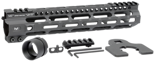 Midwest Industries MICRLW105 Combat Lightweight AR-15 Black Hardcoat Anodized Aluminum/Polymer 10.50" Picatinny/M-LOK