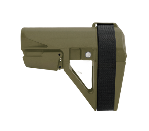 SB Tactical SBA5X07SB SBA5 Stabilizing Brace Ranger Green Polymer Adj 5 Position, 10.25" OAL Includes Sling Strap