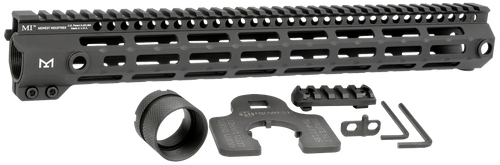 Midwest Industries MIG4M15 Tactical G4M Handguard AR-15 Black Hardcoat Anodized Black 15' 6061-T6 Aluminum M-LOK