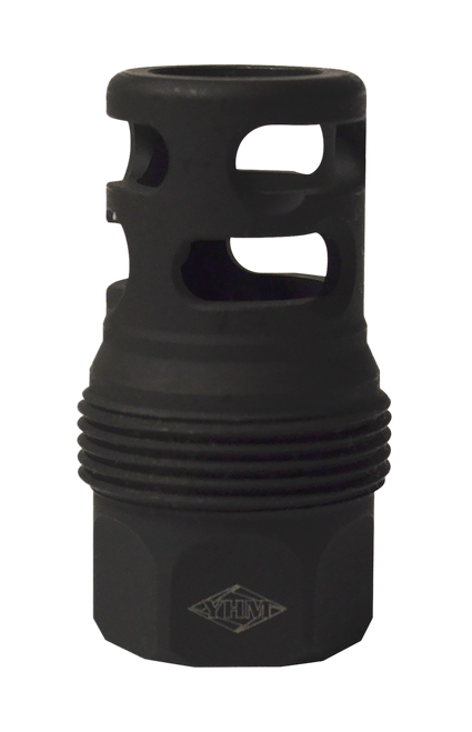 Yankee Hill 4445MB24 sRx Q.D. Muzzle Brake Short Black Phosphate Steel with 5/8"-24 tpi for sRx Adapters