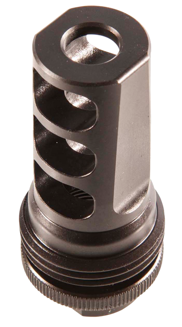 SilencerCo AC591 ASR Muzzle Brake Black Steel with 5/8"-24 tpi Threads for 30 Cal