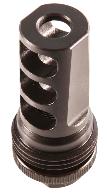 SilencerCo AC591 ASR Muzzle Brake Black Steel with 5/8"-24 tpi Threads for 30 Cal